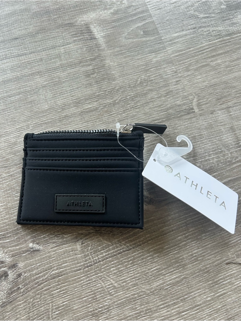NWT Athleta Black Card Holder Wallet